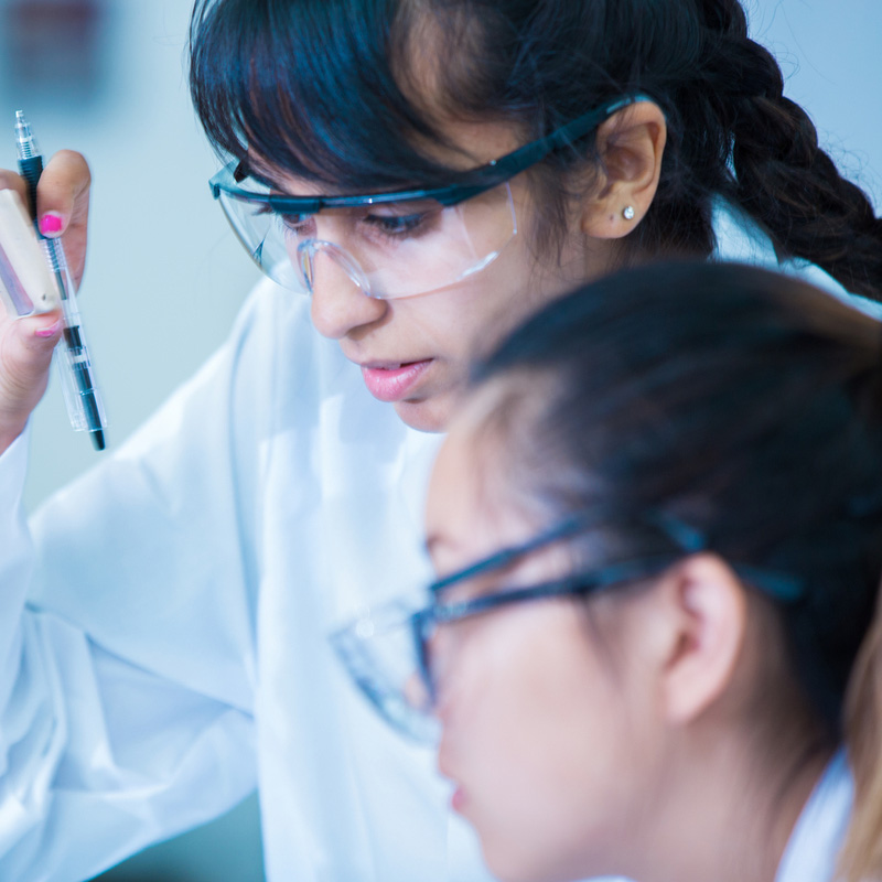 Student in Lab